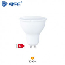 Bombilla Dicróica LED GU10 ((( REGULABLE ))) 6w 3000K 500Lm (Reg. por interruptor) 220V GSC C10/100