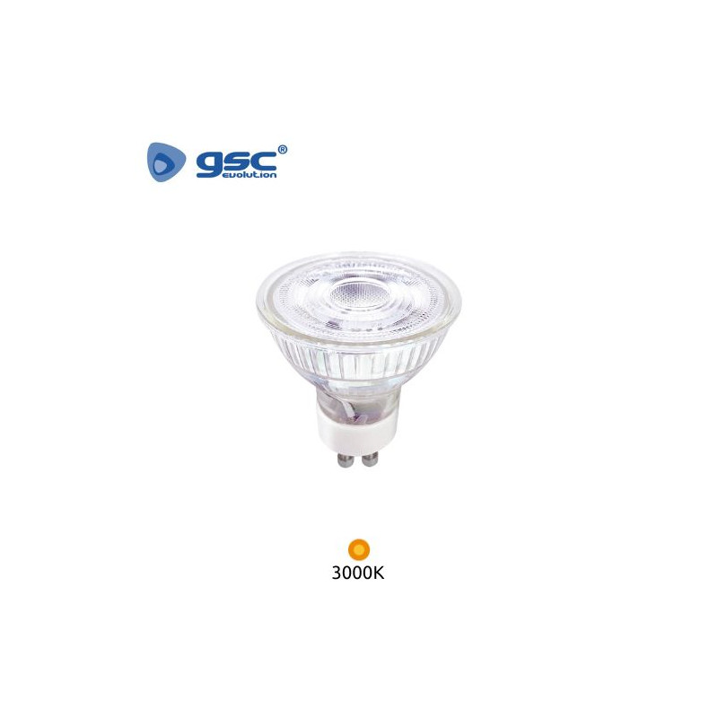 Bombilla Dicroica LED GU10 5w 3000K 445Lm  Serie Cristal GSC C10/100