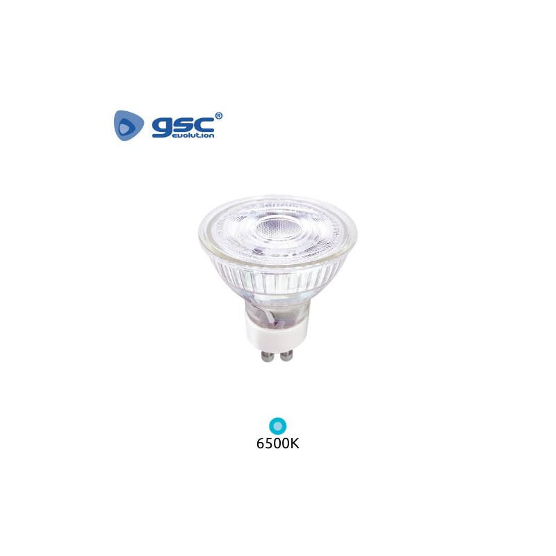 Bombilla Dicroica LED GU10 5w 6500K 445Lm  Serie Cristal GSC C10/100