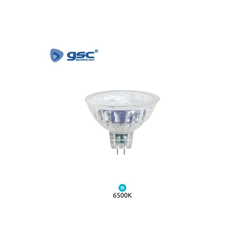 Bombilla Dicroica LED MR16 5w 6500K 445Lm 12V Serie Cristal GSC C10/100