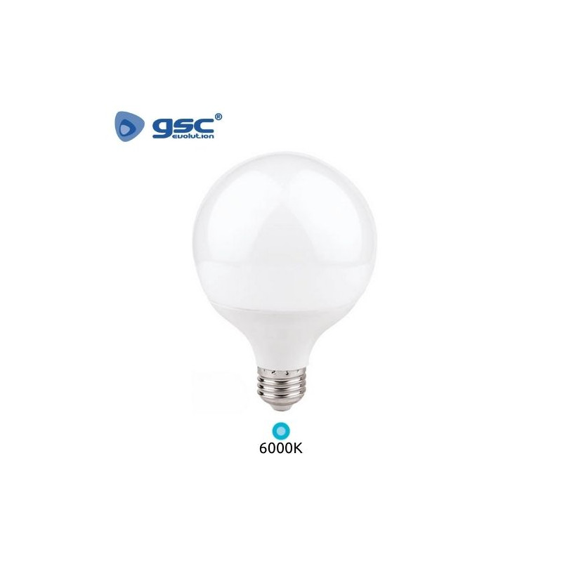 Bombilla Globo LED E27 G95 15w 6000K 1700Lm GSC C10/40