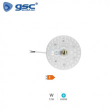 Placa LED con Imán 12w 6500K 1300Lm Blanco Diámetro 141x24mm 220V GSC C1/30