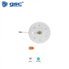 Placa LED con Imán 24w 6500K 2500Lm Blanco Diámetro 180x25mm 220V GSC C1/30