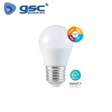 Bombilla Esférica LED REGULABLE E27 5,5w Inteligente RGB + CTT 470Lm 220V GSC C10/100