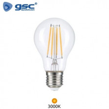 Bombilla Estándar LED E27 6w 3000K Filamento Serie Oro 220V GSC C10/100