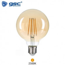 Bombilla Globo LED E27 G80 7w 2500K 680Lm Filamento Vintage GSC C1/50