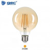 Bombilla Globo LED E27 G80 7w 2500K 680Lm Filamento Vintage GSC C1/50