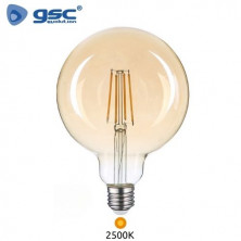 Bombilla Globo LED E27 G125 7w 2500K 680Lm Filamento Vintage GSC C1/20