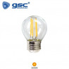 Bombilla Esférica LED E27 4w 3000K 470Lm Serie Oro 220V GSC C10/100