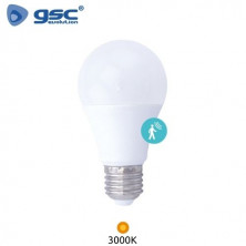 Bombilla Estándar LED E27 SENSOR Presencia 9w 3000K 950Lm 220V GSC C10/100