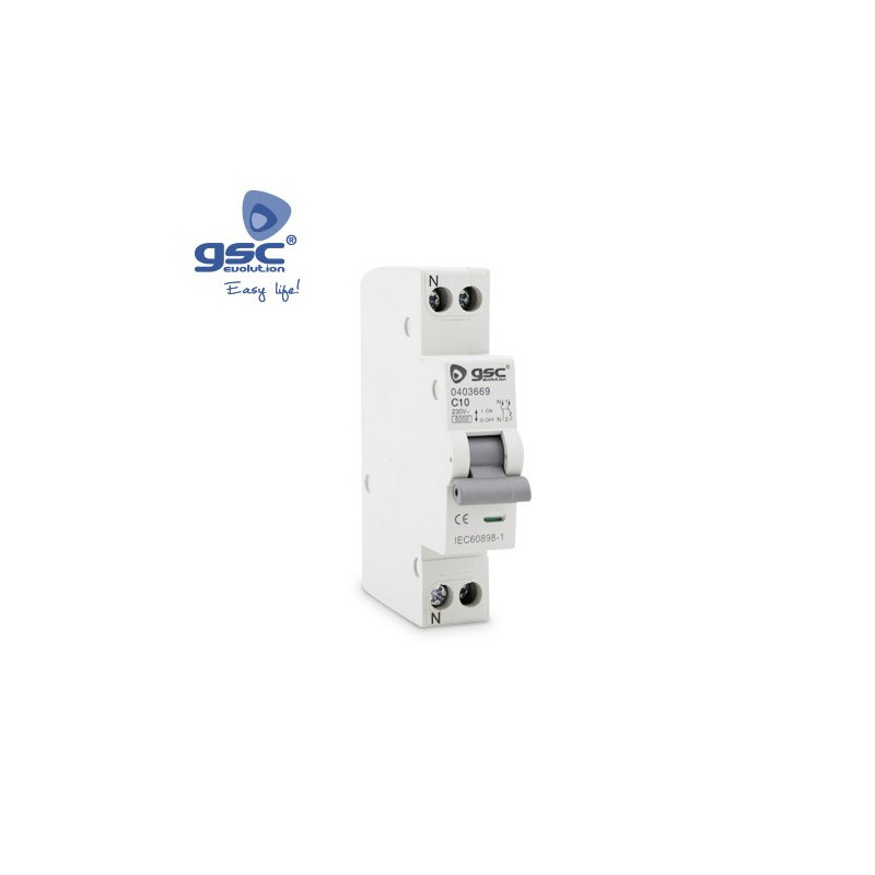 Magnetotérmico DPN 1P+N 20 Amperios módulo estrecho GSC C12/180