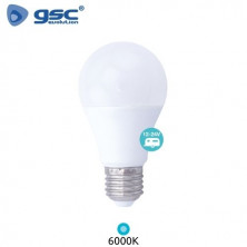 Bombilla Estándar LED E27 9w 6000K 924Lm 12V-24V GSC C10/100