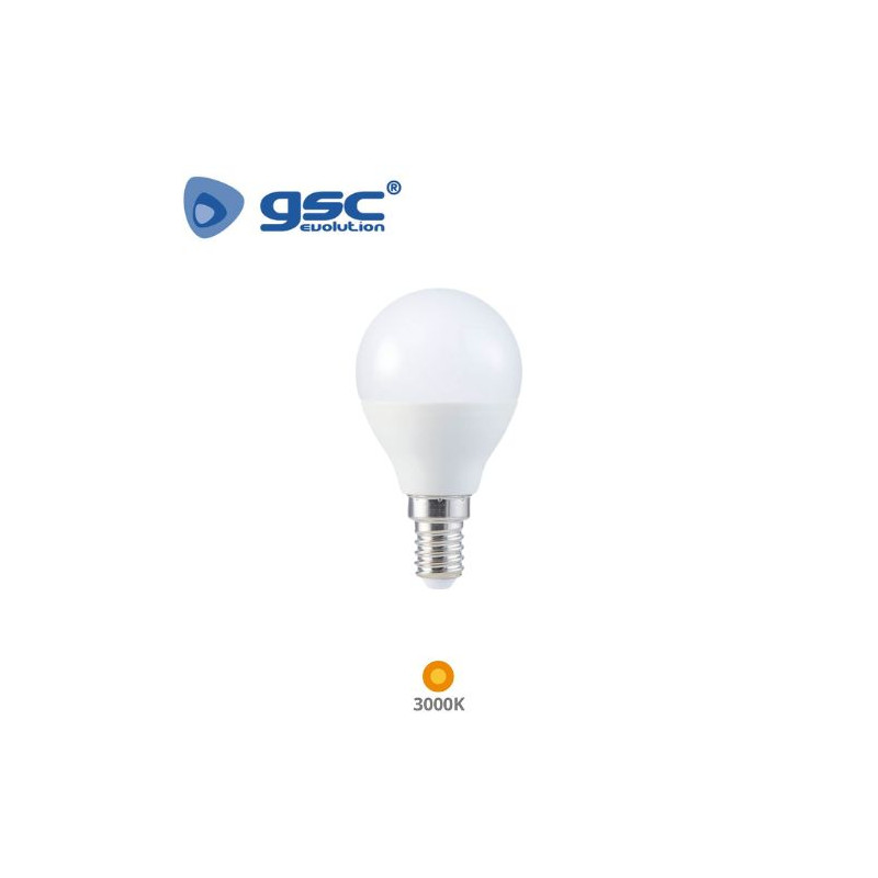 Bombilla Esférica LED E14 7,5w 3000K 700Lm 220V GSC C10/100