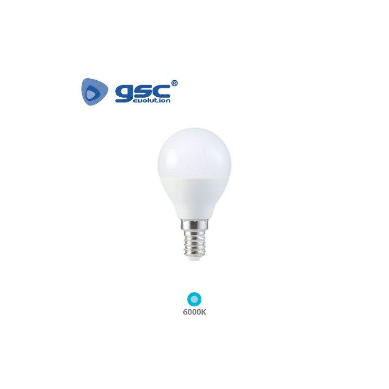 Bombilla Esférica LED E14 5w 6000K 470 Lm 220V GSC C10/100