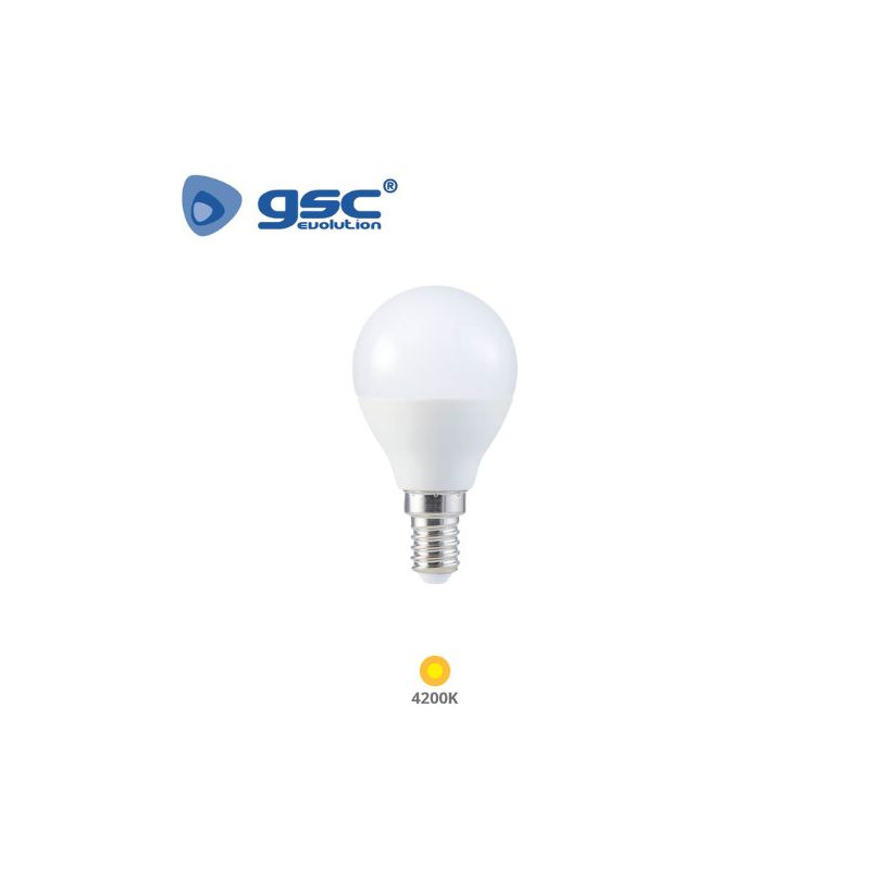 Bombilla Esférica LED E14 8,5w 4200K 806Lm 220V GSC C10/100