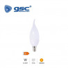 Bombilla Vela LED E14 6,5w3000K 600 Lm Soplo de viento GSC C10/100