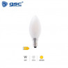 Bombilla Vela LED E14 4w 4000K 470Lm Serie Cristal GSC C10/100