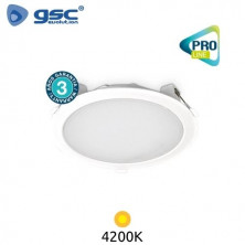 Downlight LED Redondo EMPOTRABLE 30w 4200K Color del marco Blanco 230x60mm PROFESIONAL GSC UUS
