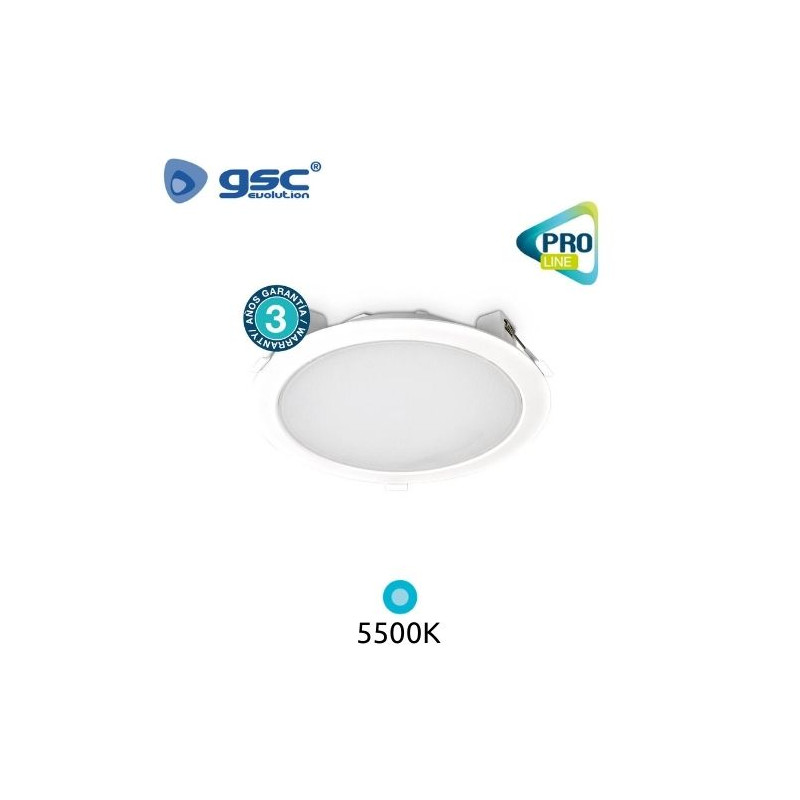 Downlight LED Redondo EMPOTRABLE 30w 5500K Color del marco Blanco GSC UUS