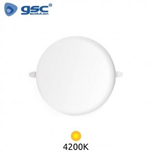 Downlight LED Redondo REGULABLE EMPOTRABLE 18w 4200K Color marco Blanco 120x22mm LARISSA GSC UUS