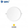 Downlight LED DIÁMETRO AJUSTABLE 18w 4200K marco Blanco 120x22mm ÚLTIMAS UNIDADES