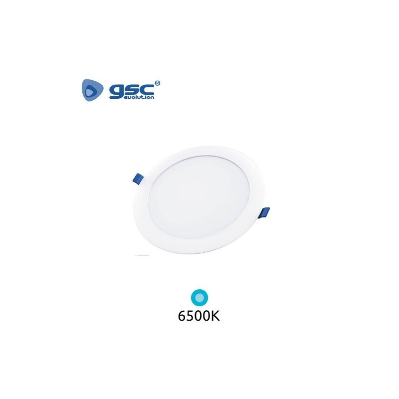 Downlight LED Redondo EMPOTRABLE 18w 6500K Color del marco Blanco 225x23mm Belur GSC C1/20 UUS