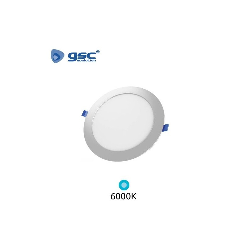 Downlight LED Redondo EMPOTRABLE 18w 6000K Marco Gris 225x23mm Belur GSC /20