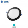 Downlight LED Redondo EMPOTRABLE 18w 6000K Color del marco Negro 225x23mm Belur GSC C1/20 UUS