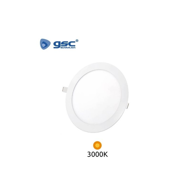 Downlight LED Redondo EMPOTRABLE 18w 3000K Color del marco Blanco 225x21mm Virey GSC C1/20