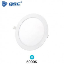 Downlight LED Redondo EMPOTRABLE 18w 6000K 1440Lm Marco Blanco 225x21mm IP40 Virey GSC