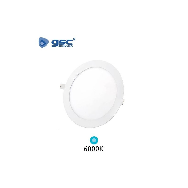 Downlight LED Redondo EMPOTRABLE 18w 6000K 1440Lm Marco Blanco 225x21mm IP40 Virey GSC