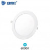 Downlight LED Redondo EMPOTRABLE 18w 6000K 1440Lm Marco Blanco 225x21mm IP40 Virey GSC