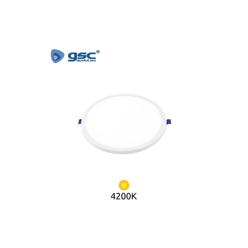 Downlight LED Redondo DIÁMETRO AJUSTABLE 20w 4200K Marco Blanco 230x20mm Nevale GSC C1/20