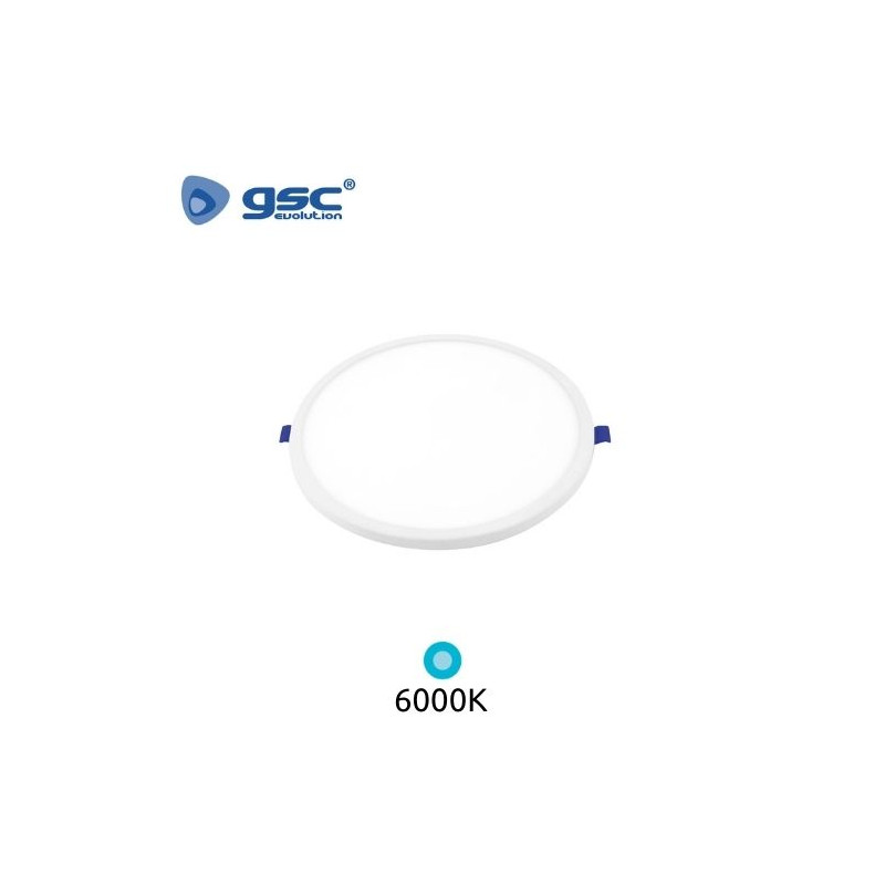 Downlight LED Redondo DIÁMETRO AJUSTABLE 20w 6000K Marco Blanco 230x20mm Nevale GSC C1/20