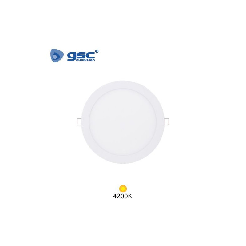 Downlight LED Redondo EMPOTRABLE 20w 4200K Color del marco Blanco Diámetro 240mm Lonbu GSC C1/20