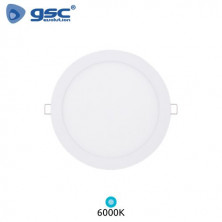 Downlight LED Redondo EMPOTRABLE 20w 6000K Marco Blanco Diámetro 240mm Lonbu GSC C1/20