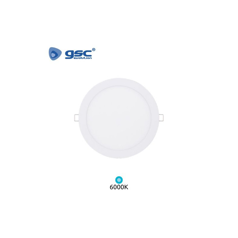 Downlight LED Redondo EMPOTRABLE 20w 6000K Color del marco Blanco Diámetro 240mm Lonbu GSC C1/20