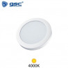 Downlight LED Redondo SUPERFICIE 18w 4000K Color del marco Blanco 225x28mm Bogur GSC C1/20 UUS