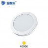 Downlight LED Redondo SUPERFICIE 24w 4000K Color del marco Blanco 225x28mm Bogur GSC C1/20