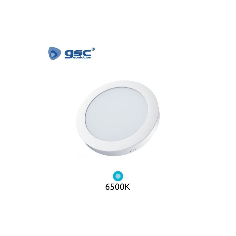 Downlight LED Redondo SUPERFICIE 24w 6500K Color del marco Blanco 225x28mm Bogur GSC C1/20 UUS