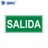 Adhesivo luminarias de emergencia salida 200x75mm C1/100