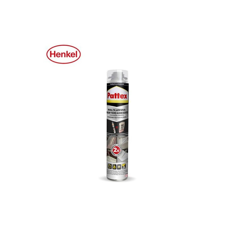 Pattex Mortero adhesivo de poliuretano expansivo 2x2 Gris 750ml