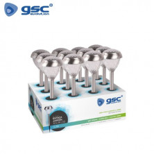 Estaca Jardín Solar LED 10000K Níquel Satín Suna IP44 -12 unidades- Precio por unidad GSC C12/12