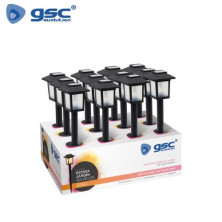 Estaca Jardín Solar LED 2000K Negro Bukka IP44 -12 unidades- Precio por unidad GSC C12/12