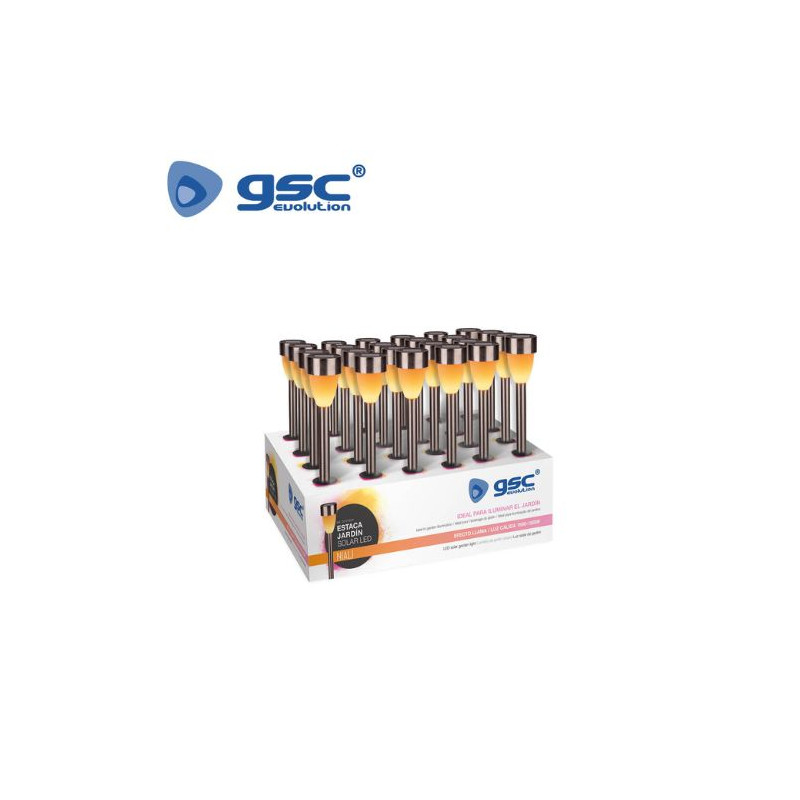 Estaca Jardín Solar LED 1600-1800K Llama Niali -Compra mínima 24 unidades- (Precio por unidad) GSC C