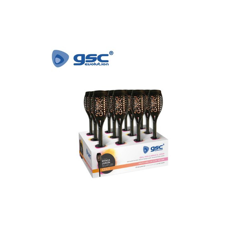 Estaca Jardín Solar LED 1600-1800K Llama Kodala (Precio por unidad) GSC C12/12