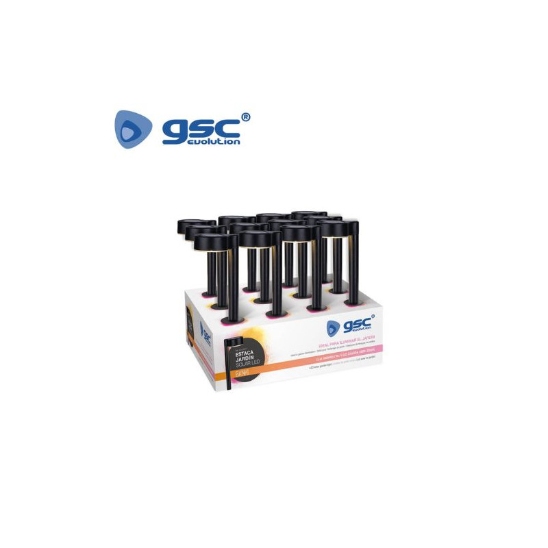 Estaca Jardín Solar LED 2800-3200K Llama Banki (Precio por unidad) GSC C12/12