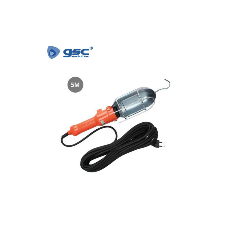 Lámpara portátil Industrial 60w 220V 5 m GSC C1/20