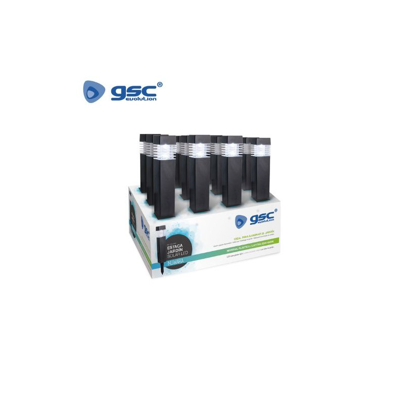 Estaca jardín solar LED 6000-6500K IP44 - 12 unidades - Precio por unidad Nuwara GSC C1/12