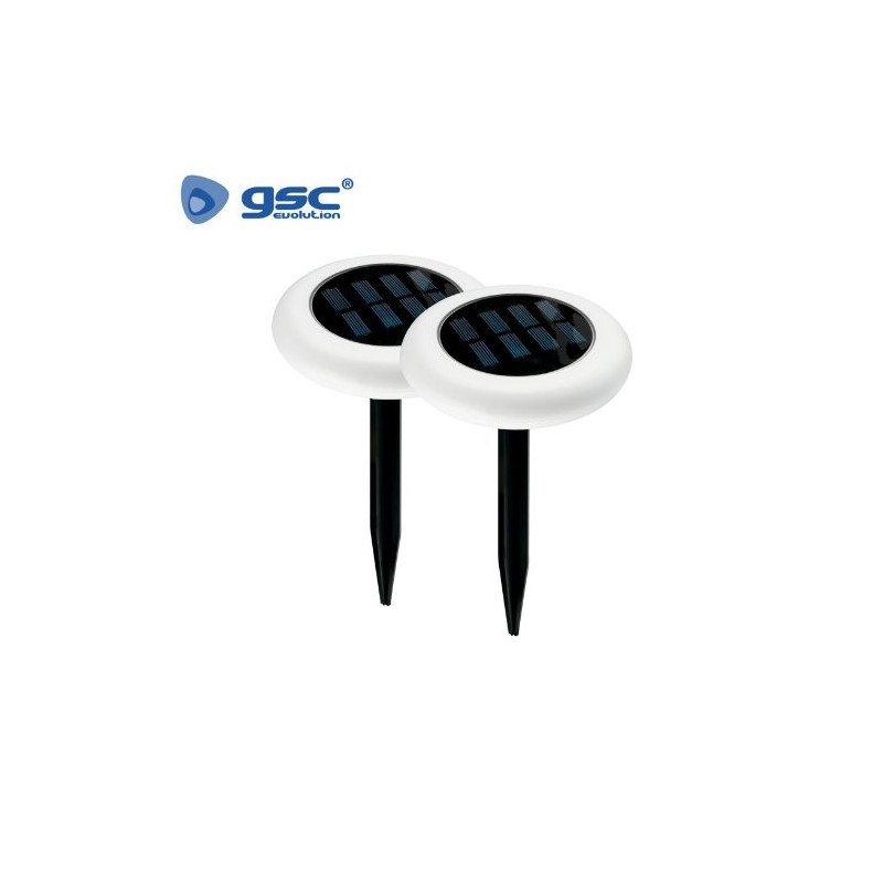 Estaca Jardín Solar LED 0,5w RGB Diámetro 140x210mm (Pack de 2 unidades) Volobe IP44 GSC